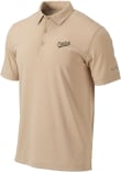 Main image for Mens Purdue Boilermakers Gold Columbia Vault Heat Seal Omni Wick Drive Short Sleeve Polo Shirt