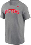 Main image for Rutgers Scarlet Knights Grey Nike DriFIT Short Sleeve T Shirt