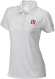 Main image for Womens Indiana Hoosiers White Columbia Heat Seal Birdie Short Sleeve Polo Shirt