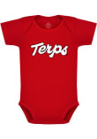 Main image for Baby Black Maryland Terrapins Terps Script Short Sleeve One Piece