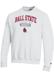 Main image for Mens Ball State Cardinals White Champion Pill Class of 2027 Powerblend Crew Sweatshirt