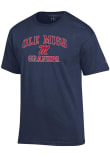 Main image for Champion Ole Miss Rebels Navy Blue Grandpa Jersey Short Sleeve T Shirt