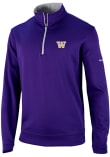 Main image for Mens Washington Huskies Purple Columbia Heat Seal Omni Wick Wickhams Hills Qtr Zip Pullover