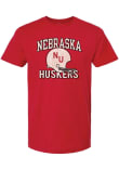 Main image for Nebraska Cornhuskers Red Summit Sportswear Football Football Helmet Number One Short Sleeve T Shir..