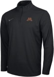 Main image for Mens Minnesota Golden Gophers Black Nike Primary Logo Qtr Zip Pullover