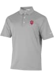Main image for Mens Indiana Hoosiers Grey Columbia Sand Tee Short Sleeve Polo Shirt