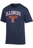 Main image for Illinois Fighting Illini Navy Blue Champion Pill Alumni Jersey Short Sleeve T Shirt
