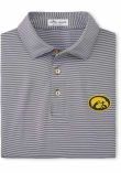 Main image for Mens Iowa Hawkeyes Charcoal Peter Millar Jubilee Short Sleeve Fashion Polo