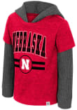 Main image for Toddler Nebraska Cornhuskers Red Colosseum Gower Long Sleeve Hooded Sweatshirt