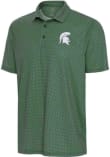 Main image for Mens Michigan State Spartans Green Antigua Trellis Short Sleeve Polo Shirt