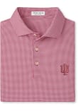 Main image for Mens Indiana Hoosiers Crimson Peter Millar Border Short Sleeve Fashion Polo