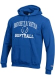 Main image for Mens Buffalo Bulls Blue Champion Softball Powerblend Hooded Sweatshirt