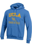 Main image for Mens UCLA Bruins Light Blue Champion Track & Field Icon Powerblend Hooded Sweatshirt
