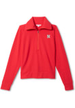 Main image for Womens Nebraska Cornhuskers Red Johnnie O Eliza Qtr Zip Elevated