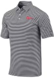 Main image for Mens Nebraska Cornhuskers Black Columbia Vault Heat Seal Omni Wick Club Invite Short Sleeve Polo S..