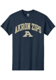 Main image for Akron Zips Navy Blue Summit Sportswear Arch Mascot Short Sleeve T Shirt