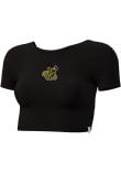 Main image for Iowa Hawkeyes Black Champion Twist Back Short Sleeve T-Shirt