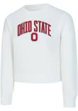 Main image for Womens Ohio State Buckeyes White Concepts Sport Laney LS Tee