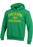 Main image for Mens Oregon Ducks Green Champion Cross Country Icon Powerblend Hooded Sweatshirt