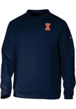Main image for Mens Illinois Fighting Illini Navy Blue Columbia Finder Crew Sweatshirt