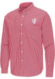 Main image for Mens Indiana Hoosiers Red Antigua Ellis Long Sleeve Dress Shirt