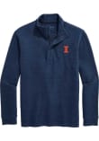 Main image for Mens Illinois Fighting Illini Navy Blue Vineyard Vines Calmwater Qtr Zip Pullover