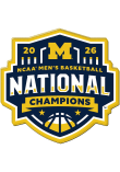 Main image for Blue  Michigan Wolverines Premium Acrylic 2026 MBB National Champion Magnet