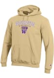 Main image for Mens Washington Huskies Gold Champion Dad Pill Powerblend Hooded Sweatshirt