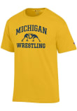 Main image for Michigan Wolverines Yellow Champion Wrestling Jersey Short Sleeve T Shirt