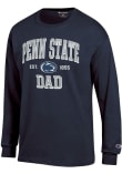 Main image for Mens Penn State Nittany Lions Navy Blue Champion Est Date Dad Jersey Tee