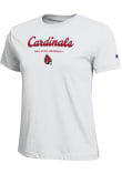 Main image for Ball State Cardinals White Champion Script Core Short Sleeve T-Shirt