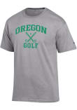 Main image for Oregon Ducks Grey Champion Golf Icon Jersey Short Sleeve T Shirt