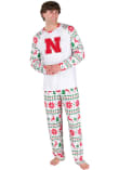 Main image for Mens Nebraska Cornhuskers White Concepts Sport Holiday Tidings Loungewear Sleep Pants