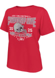 Main image for Ohio State Buckeyes 2025 Big 10 Football Championships Short Sleeve T-Shirt - Red