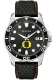 Main image for Oregon Ducks Bulova Sport Leather Mens Watch - Black