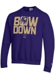 Main image for Mens Washington Huskies Purple Champion Arched Name Crew Sweatshirt