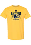 Main image for Michigan Wolverines Maize Out The Big House Football Helmet Short Sleeve T Shirt - Yellow