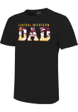 Main image for Central Michigan Chippewas Black  Dad Short Sleeve T Shirt