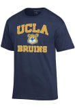 Main image for UCLA Bruins Navy Blue Champion Arched Name Mascot Short Sleeve T Shirt