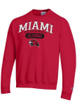Main image for Mens Miami RedHawks Red Champion Pill Alumni Powerblend Crew Sweatshirt