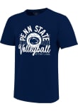 Main image for Girls Penn State Nittany Lions Navy Blue  Volleyball Net Short Sleeve T-Shirt