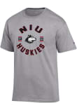 Main image for Northern Illinois Huskies Grey Champion Circle Stripes Jersey Short Sleeve T Shirt