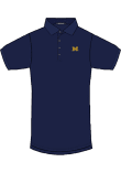 Main image for Mens Michigan Wolverines Navy Blue Greyson Hyde Short Sleeve Fashion Polo