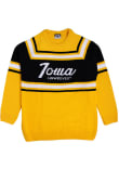 Main image for Mens Iowa Hawkeyes Gold Charlie Hustle Script Sweater Long Sleeve Sweater
