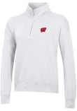 Main image for Womens Wisconsin Badgers White Gear for Sports Big Cotton Qtr Zip