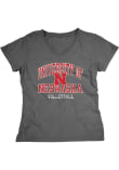 Main image for Nebraska Cornhuskers Black Blue 84 Volleyball Bold Short Sleeve T-Shirt
