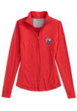 Main image for Womens Nebraska Cornhuskers Red Johnnie O Susie Qtr Zip