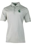 Main image for Mens Michigan State Spartans Grey Columbia Heat Seal Double Hit Short Sleeve Polo Shirt