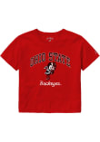 Main image for Ohio State Buckeyes Clothesline Crop Short Sleeve T-Shirt - Red