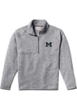 Main image for Mens Grey Michigan Wolverines Saranac Qtr Zip Pullover